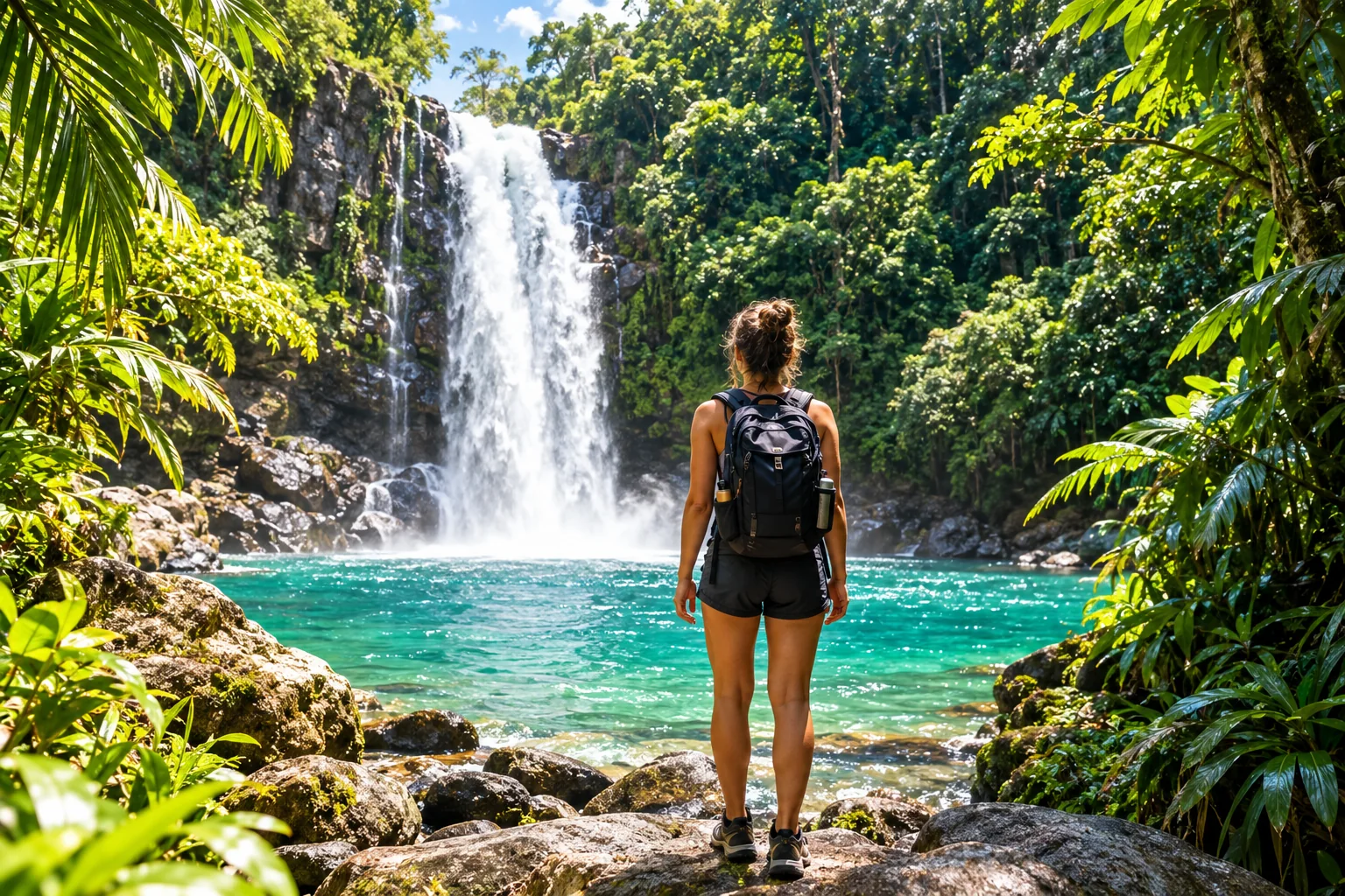 Costa Rica waterfall adventure day